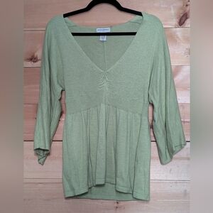 Banana Republic Light Green Empire Sweater